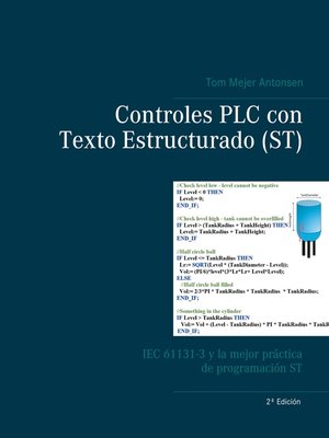 cover image of Controles PLC con Texto Estructurado (ST)